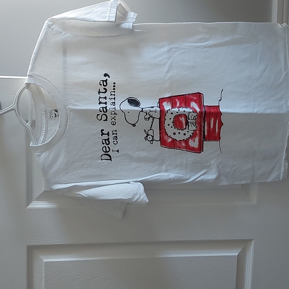 Snoopy tshirt,Dear Santa I Can Explain
